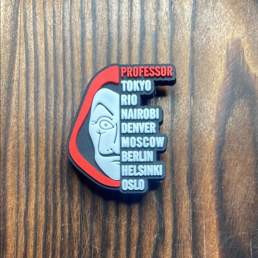 Professor Money Heist crocs shoe charm jibbitz